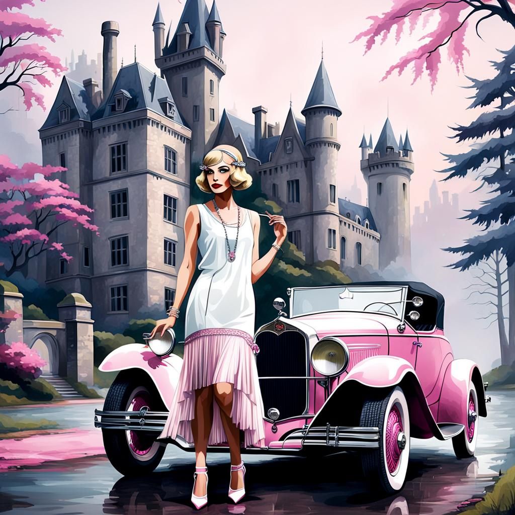 Pink cherry flapper 2