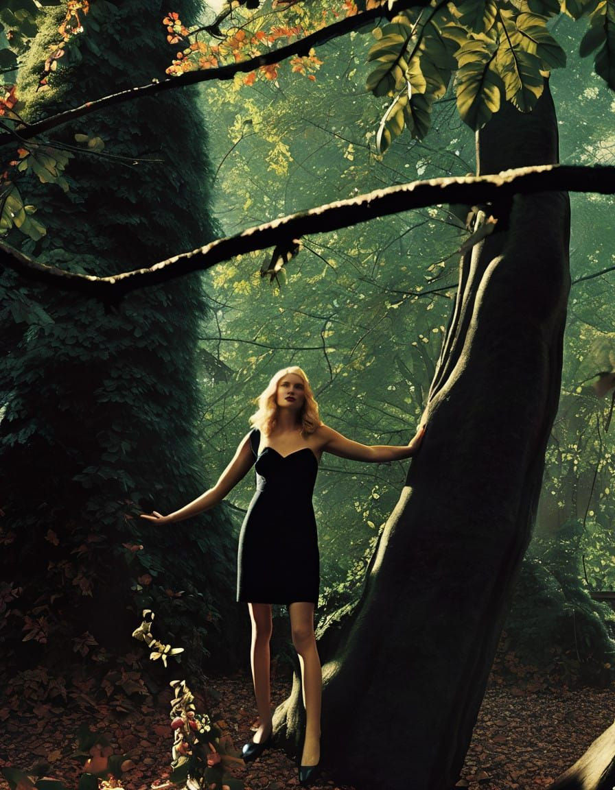 Sultry Film Star Emerges from Shadows