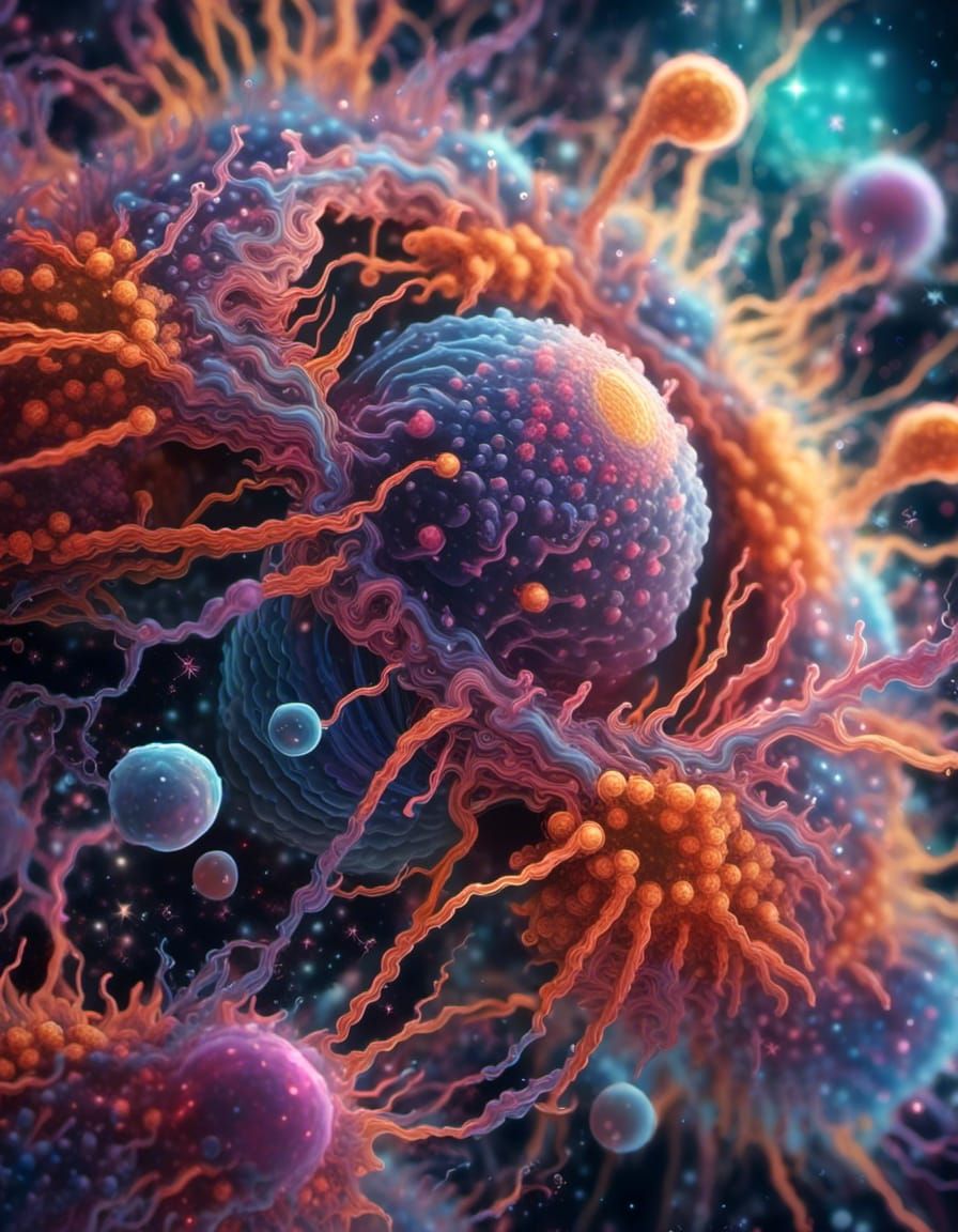 Detailed Cell Model in a Digital Rendering