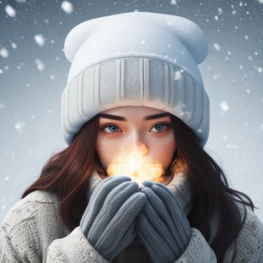 Personified Winter Blankets Earth in Forgetful Snow