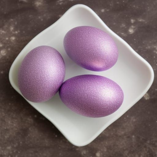 Sparkling Purple Eggs: A Dazzling Visual Effect