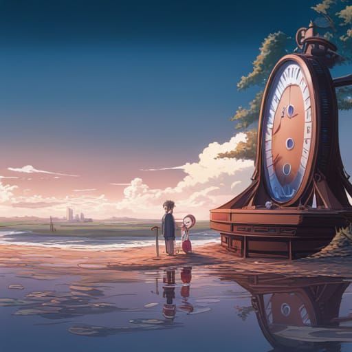 Peacock Tears Flood: Studio Ghibli Anime Visual