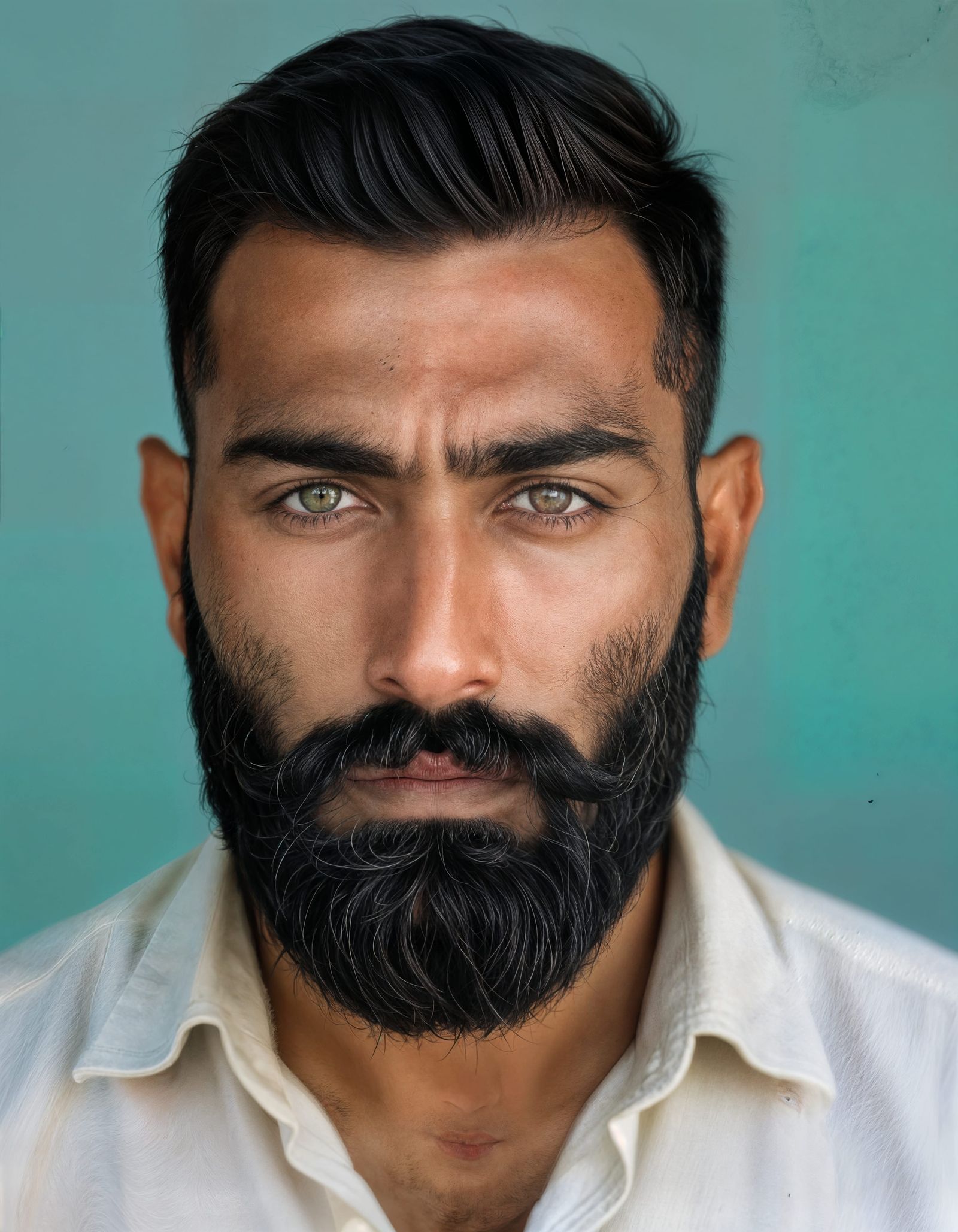 Striking Portrait of Punjabi Man with Piercing Eyes
