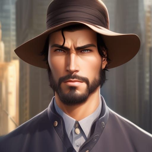 Menacing Portrait in a Surreal Horror Style