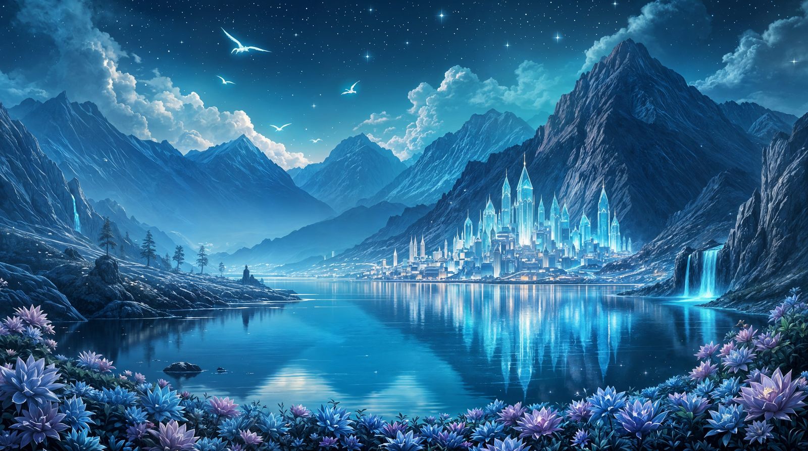 Ethereal Crystal City Nocturne