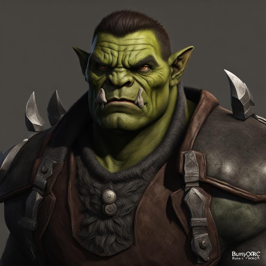 Image of a Muscular Orc Male Character