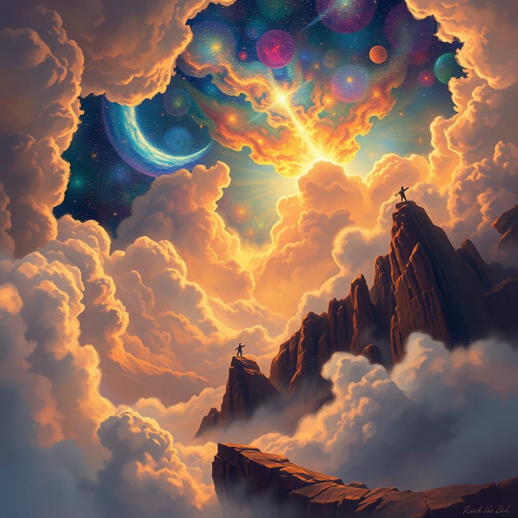 Cosmic Astral Scene in Ethereal Fantasy Style