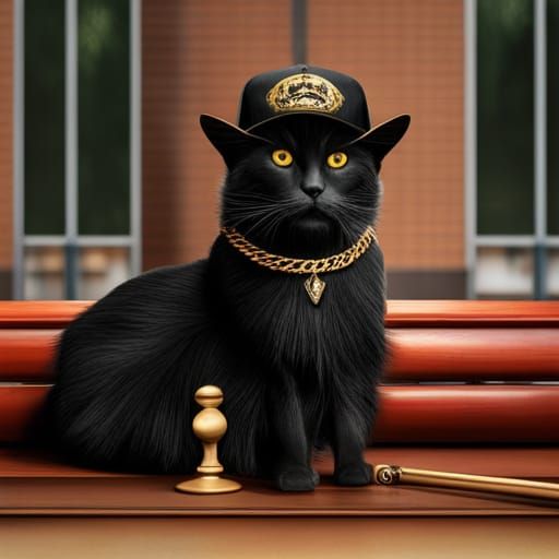 Gangster Cat in South Central: 8K Realistic Graphics