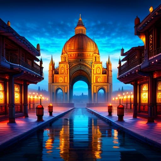 Magical Wonderland with Mystical Creatures in Digital Art