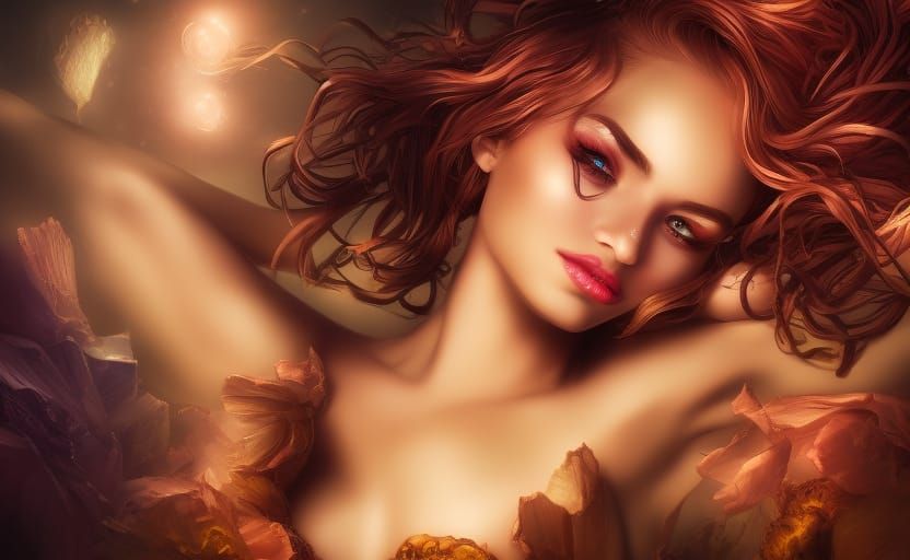 Hyperrealistic Model Portrait in Anime Graffiti Style