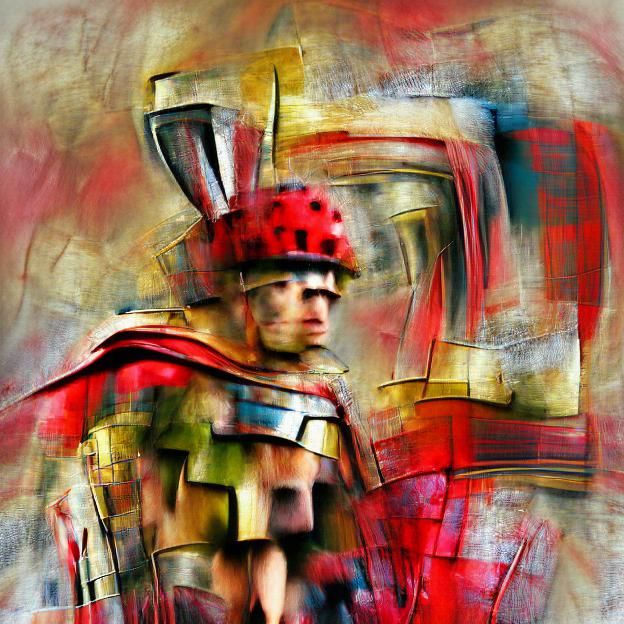 Abstract Roman Centurion Illustration