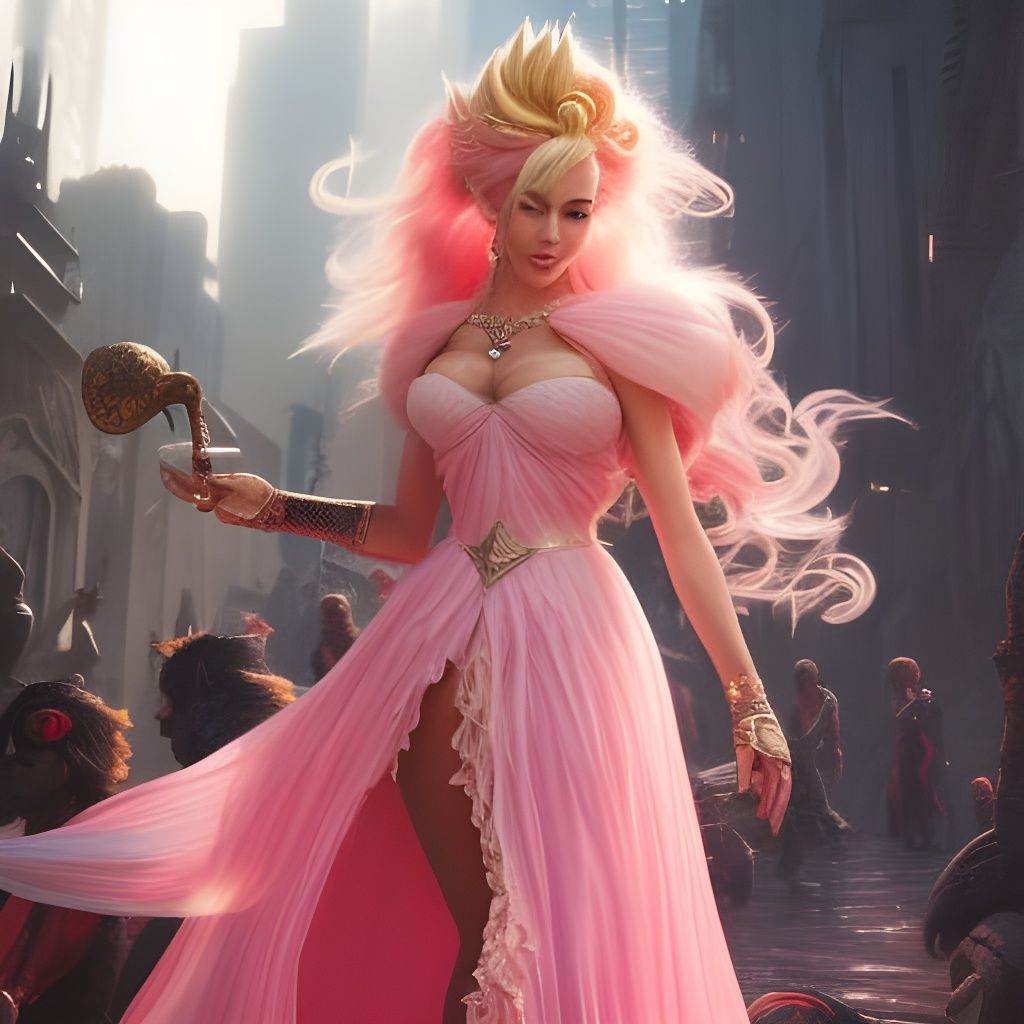 Failed princess peach super saiyan 1