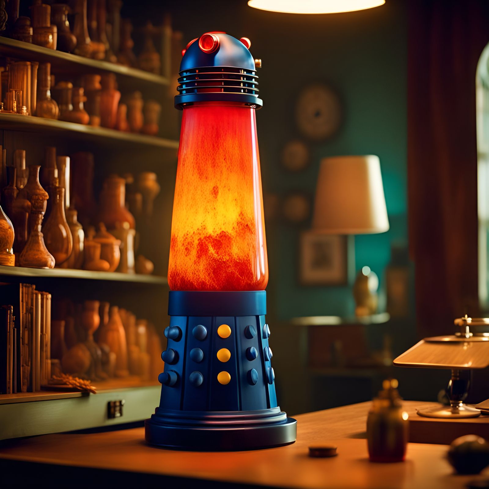 Dr Who Lava Lamp in 1960s Style
