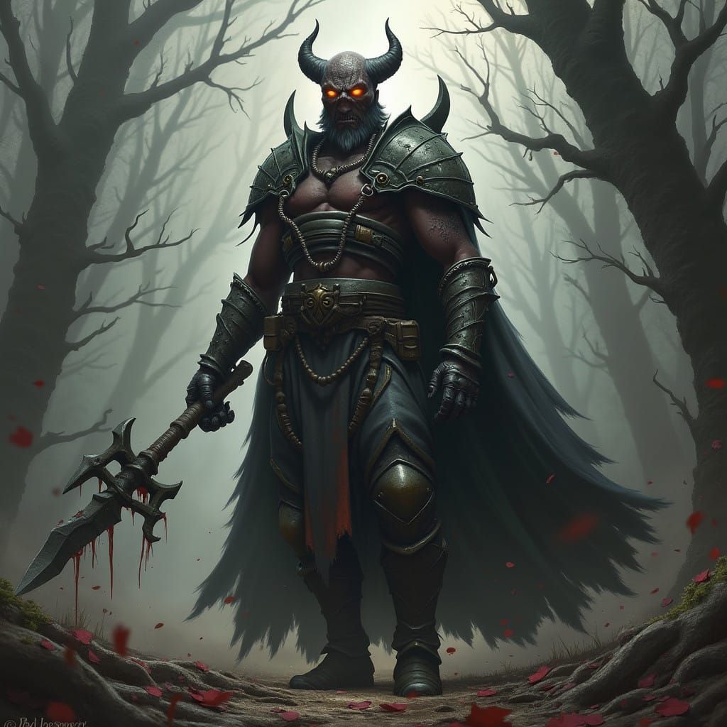 Grimdark World in a Cyberpunk Aesthetic