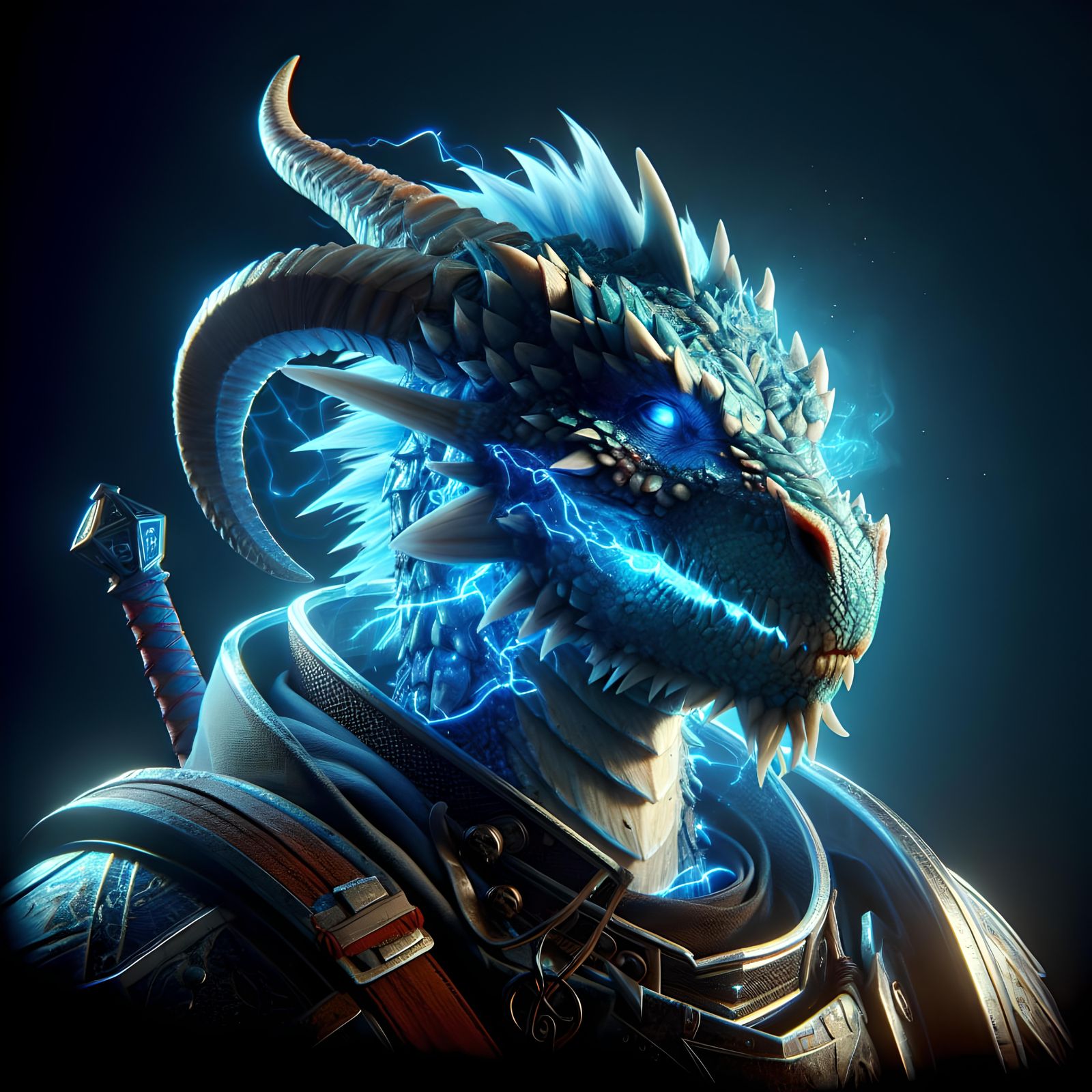 Dragonborn Paladin Concept Art in 8K Resolution