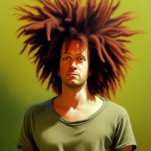 Sideshow Bob as Oil Painting Illustration