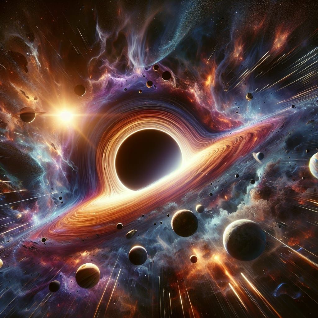 Solar System Devoured by a Black Hole