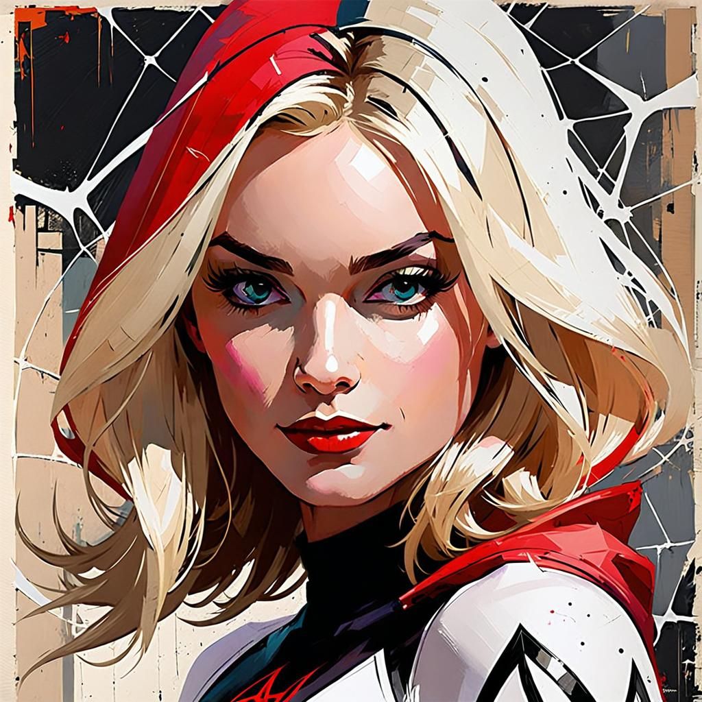 Spider Gwen in Fauvist Atom Punk Style