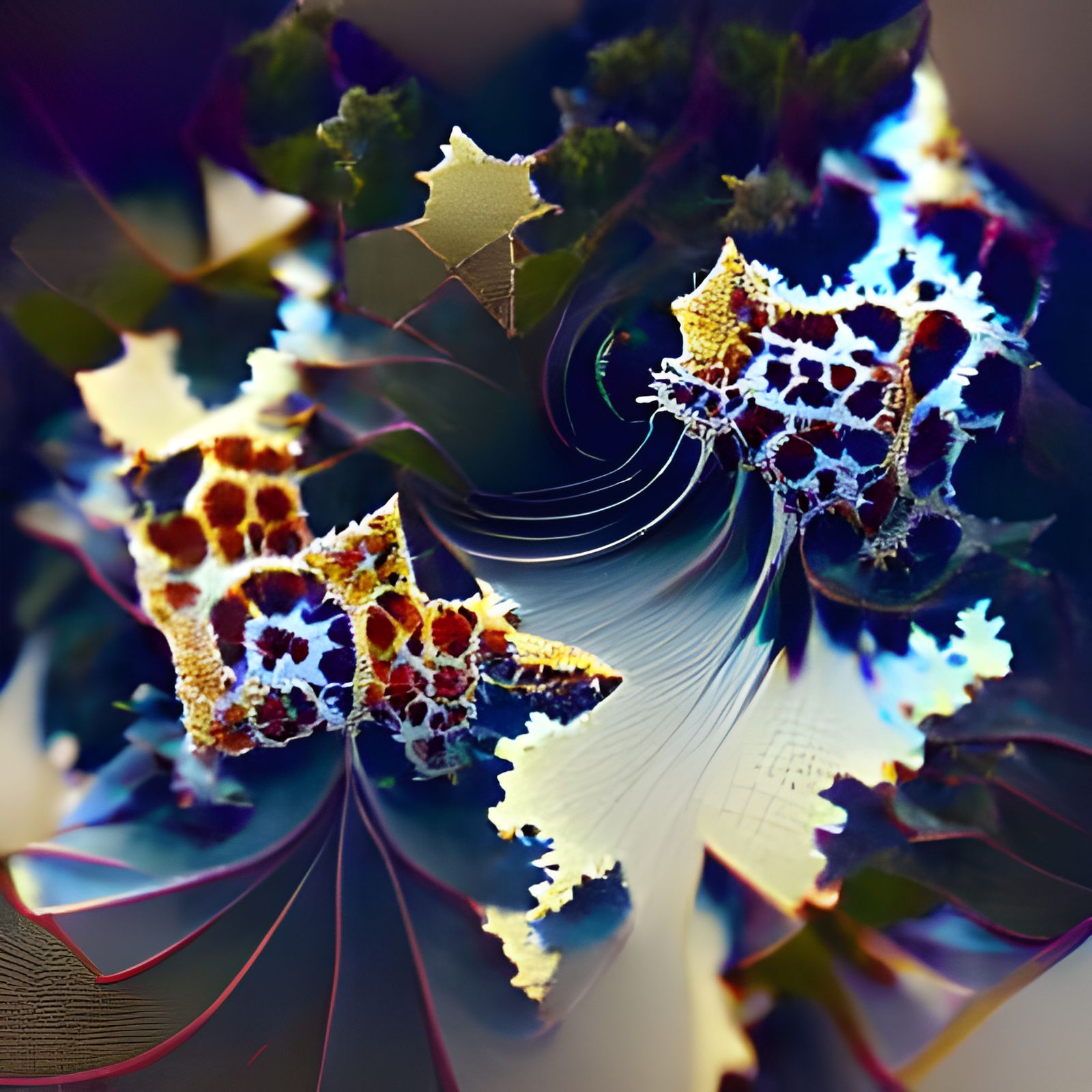 Abstract Fractal Pattern: AI Generated Art