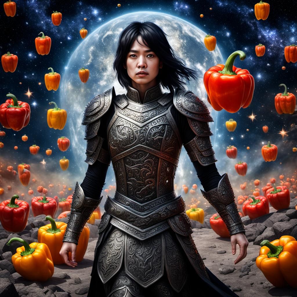 Bell Pepper Armor: A Starry Warrior Woman