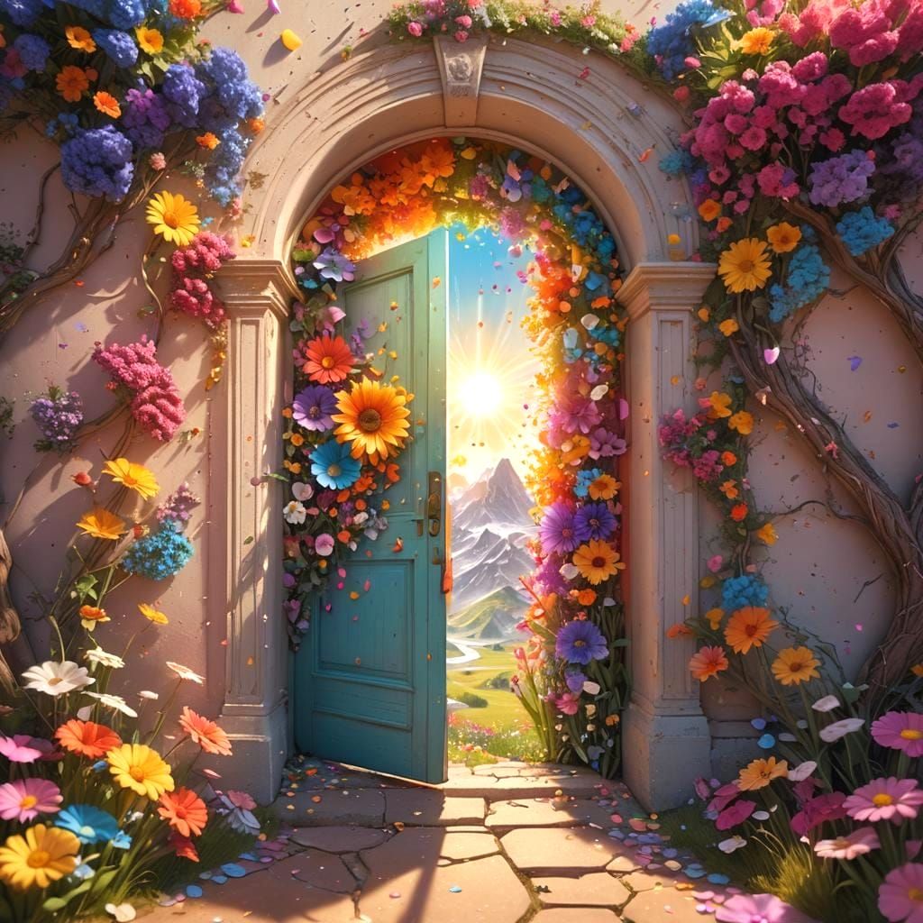 Lisa Frank World Portal: Detailed Matte Painting
