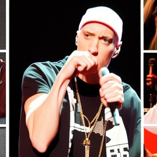 Eminem Reimagined as Beautiful Woman Rapping On Stage