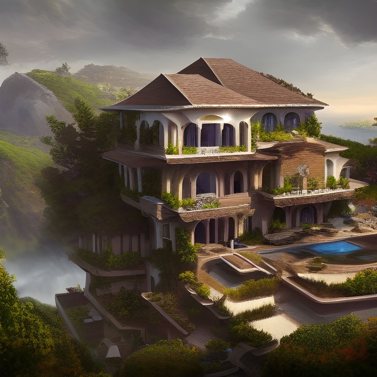 Luxury Modern Villa with Hi-Tech Architecture