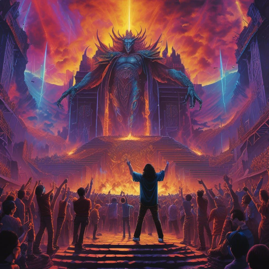 Ronnie James Dio Rock Concert Portrait