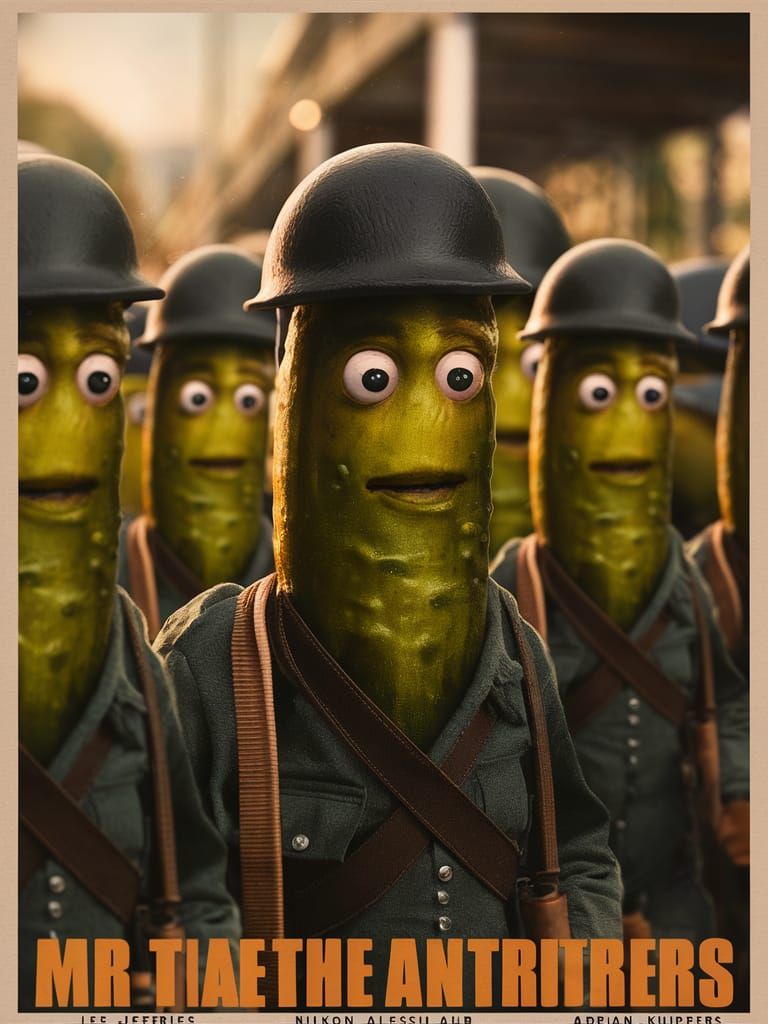 Pop Art Pickles Military Recruitment Poster II
