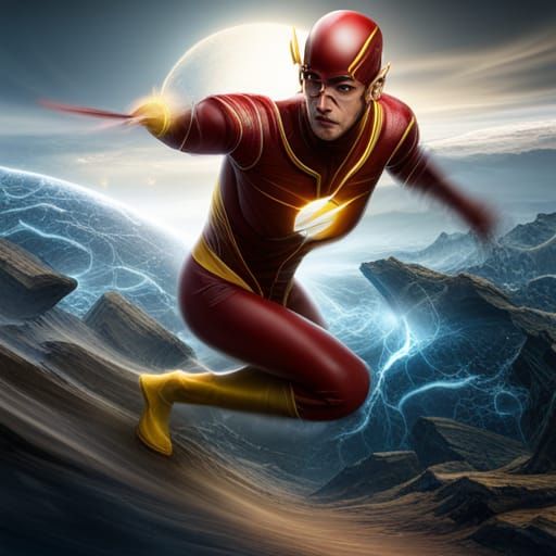 The Flash with Hermes Power: Detailed Concept Art