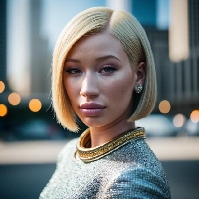 Iggy Azalea's Straight Bob in Cityscape Photography
