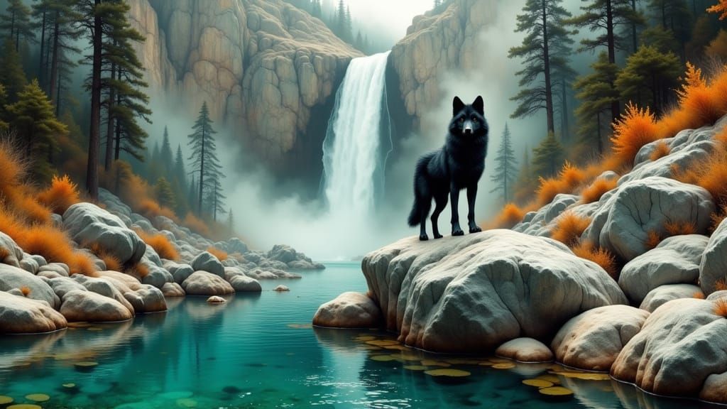 Nature 11 ~ Black Wolf
