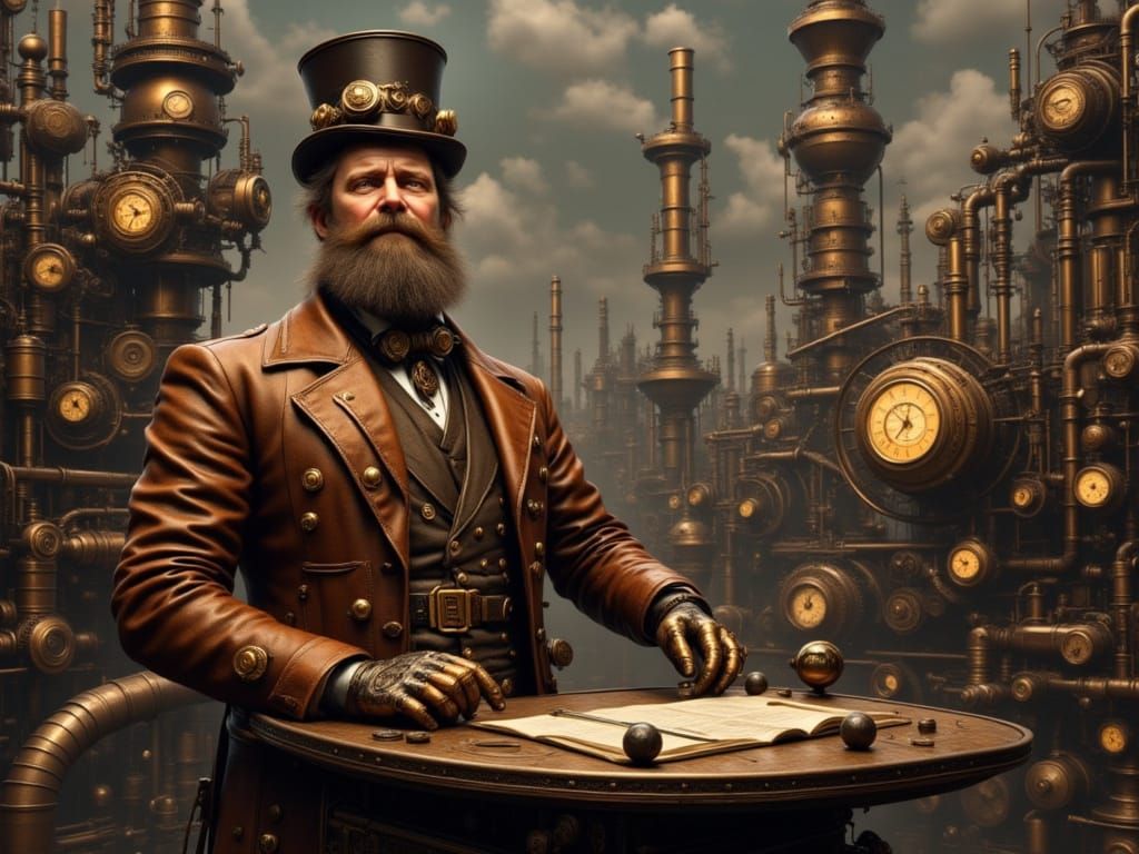 Teddy Roosevelt Delivers Speech in Steampunk Factory