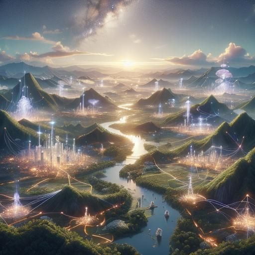 Imagine a world where humans have disappeared and are replac...