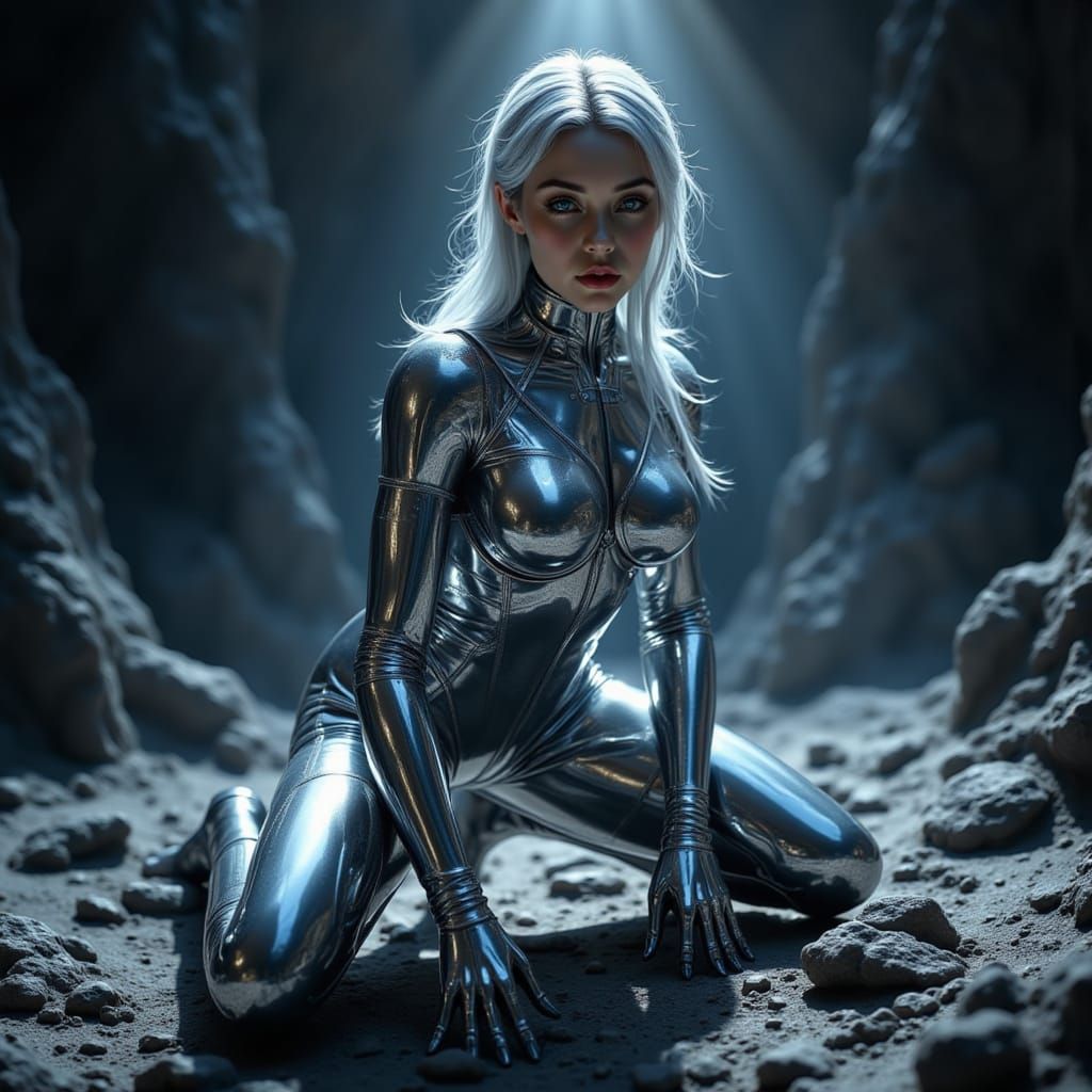 "Shimmery Sue Silver"