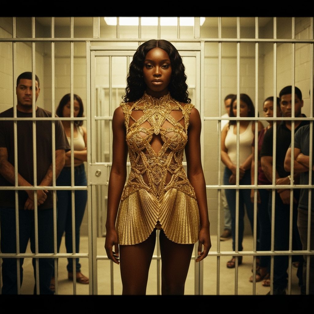 Poignant Image: Woman in I.C.E. Detention Center