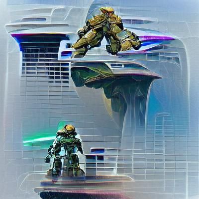 Two Armored Warriors Stand Together