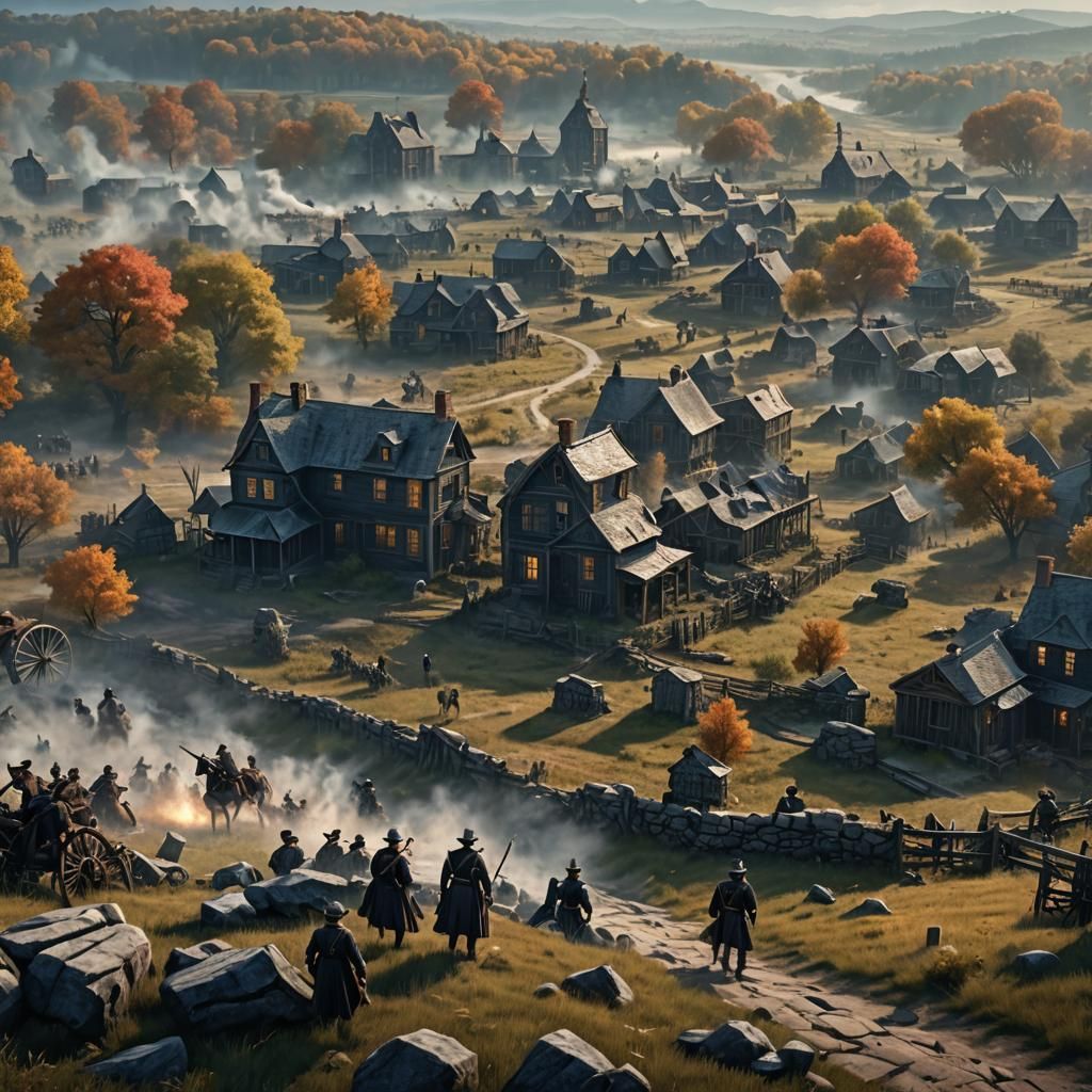 Ghosts of Gettysburg: Detailed Matte Painting