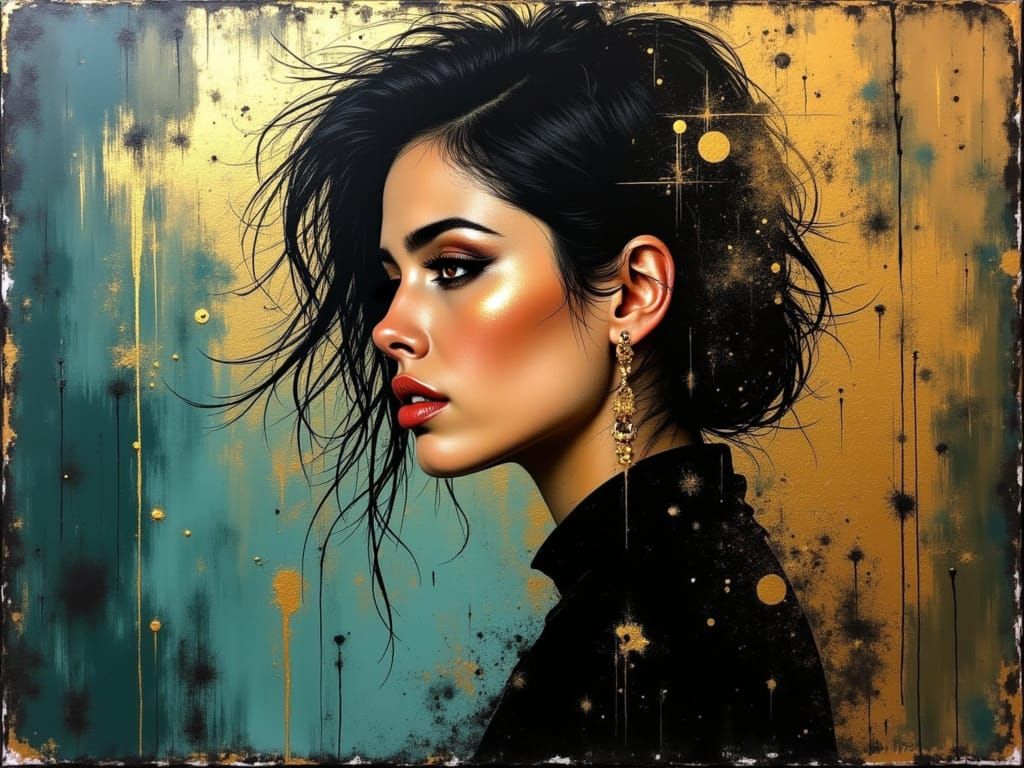 Cinematic Portrait of a Woman in Noir Style