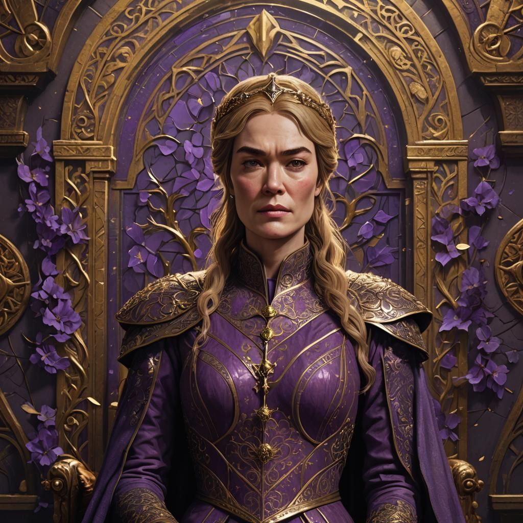 Cersei Lannister Portrait in Dark Fantasy Style