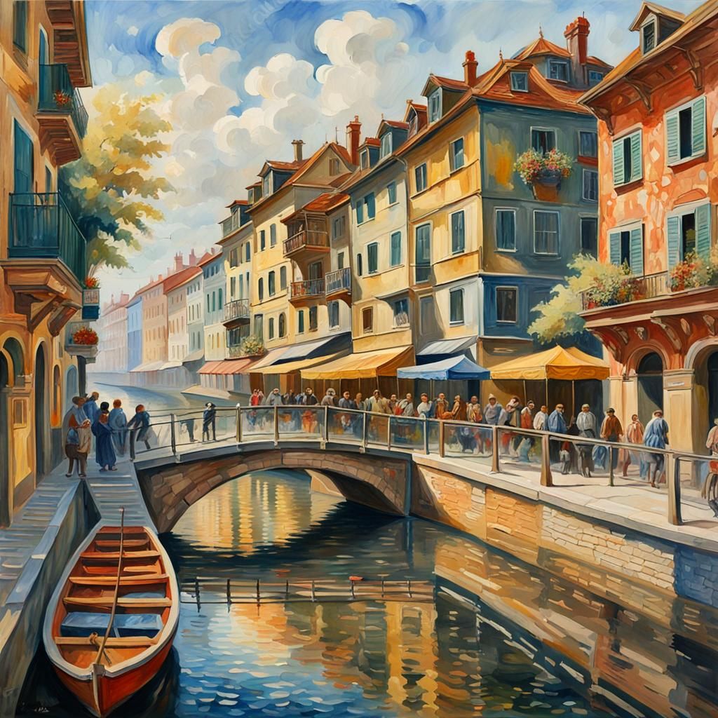 Epic Gouache Masterpiece Celebrating Life's Beauty in Impres...