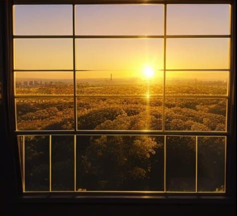 Image of a Luminous Golden Hour Effect