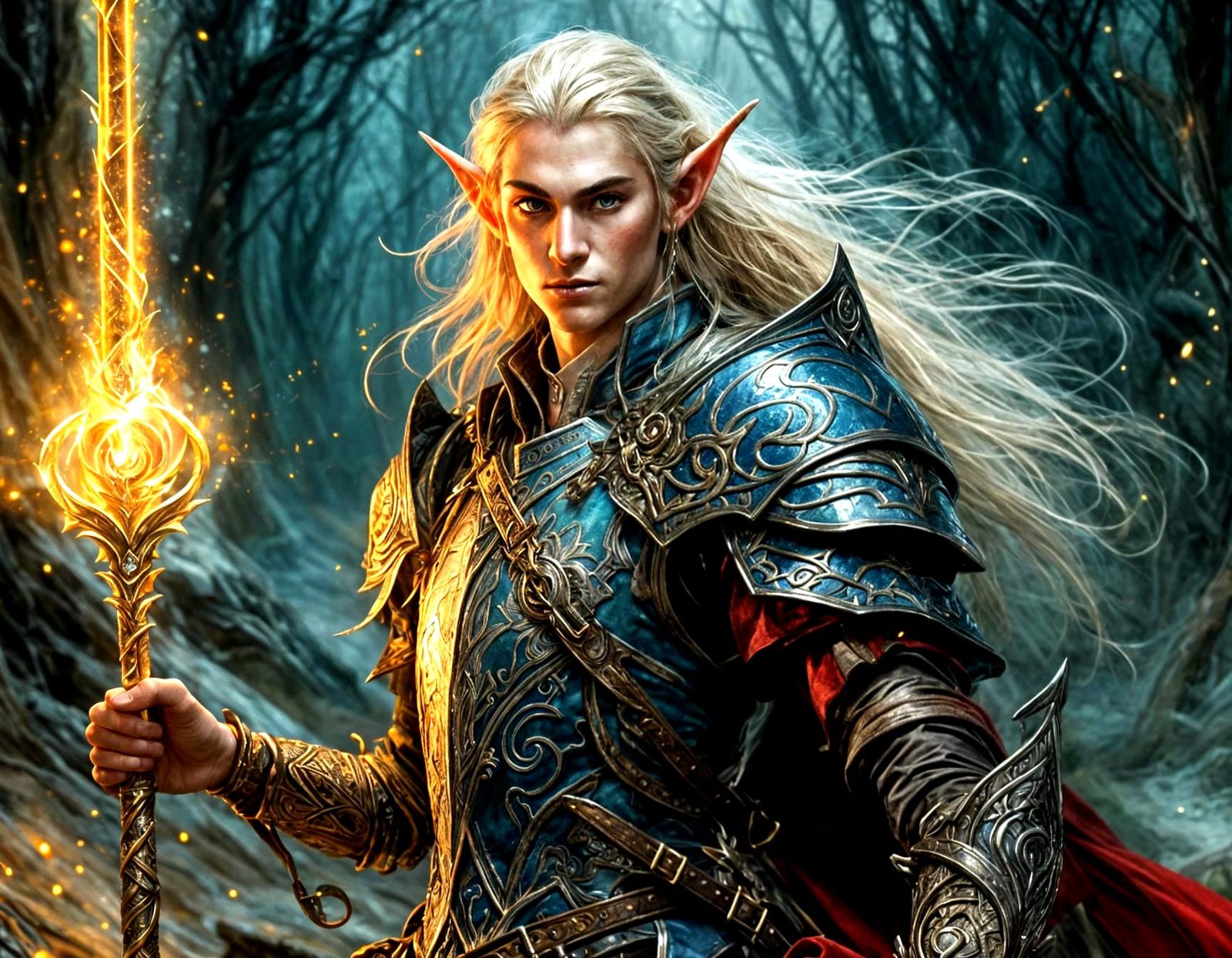 High Elf Young mage on the battlefield