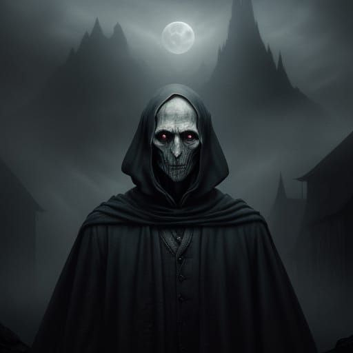 Dobby Defies the Shadows in Whimsical Dark Fantasy Scene