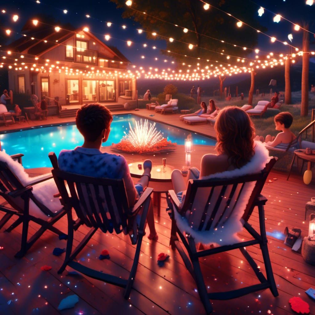 4th of July Fireworks Party Photo