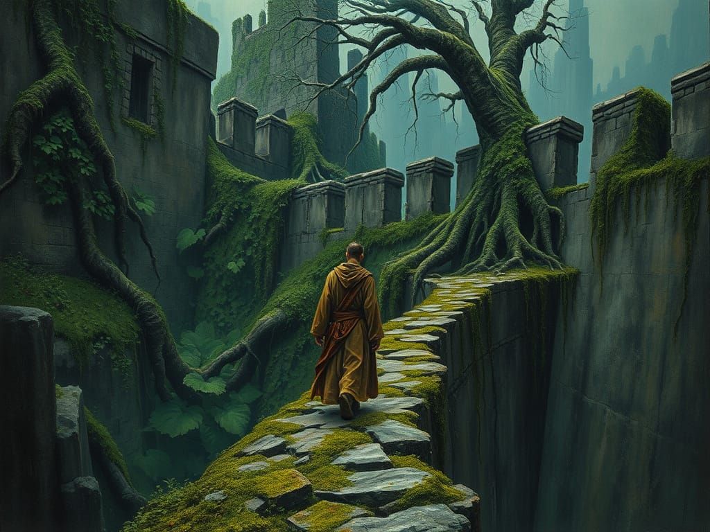 Overgrown Town Walls