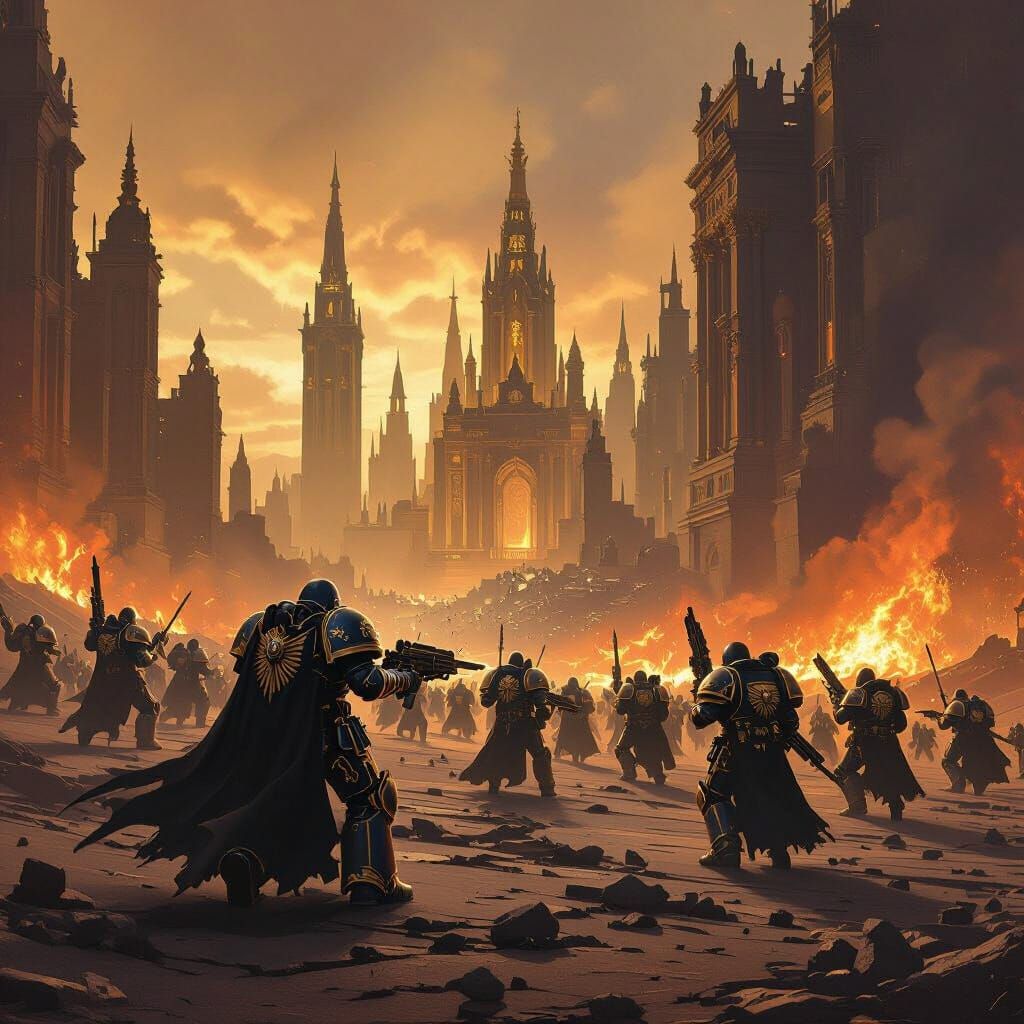 Traitor Space Marines Fleeing Terra, Heroes Stand Ground