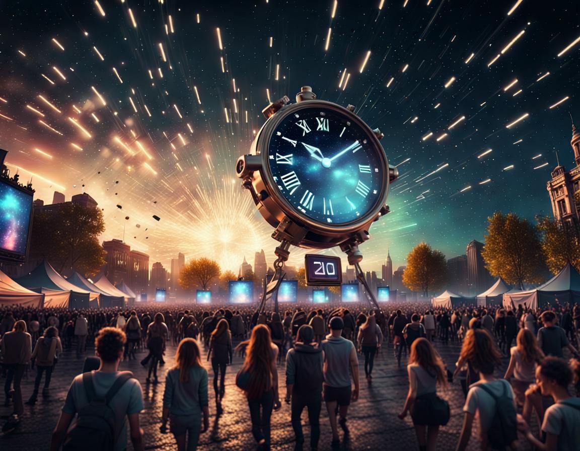 countdown timer in city