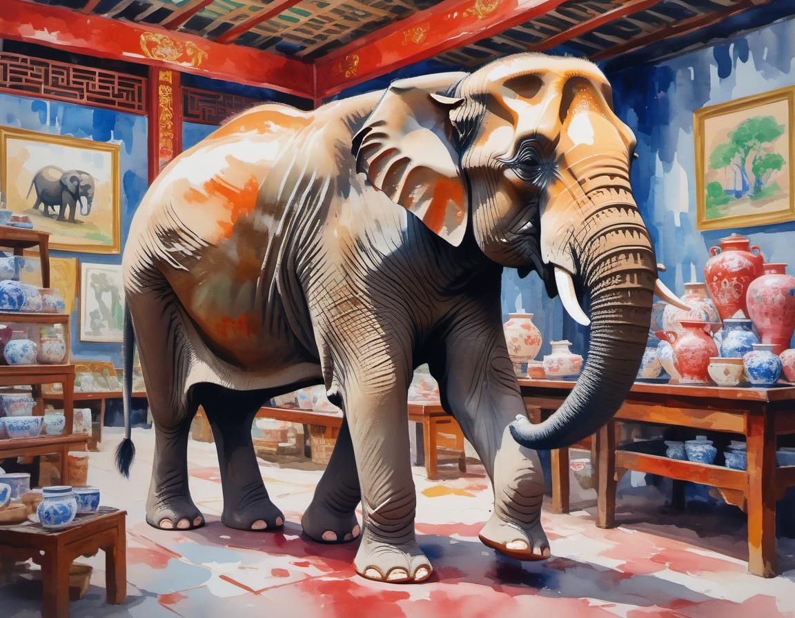 An elephant in a china shop