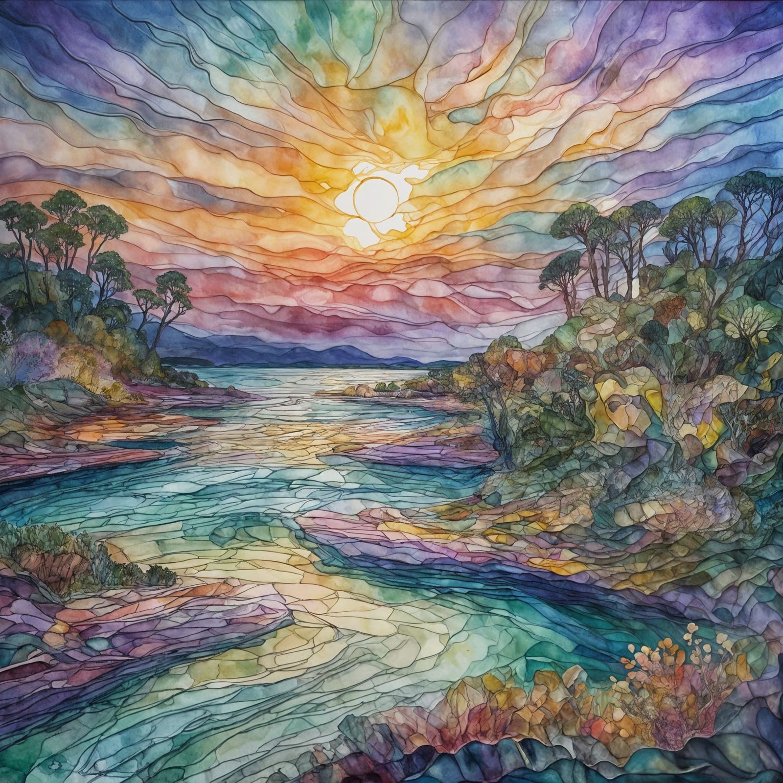 Amanda Sage, from a high vantage point a stunning landscape ...